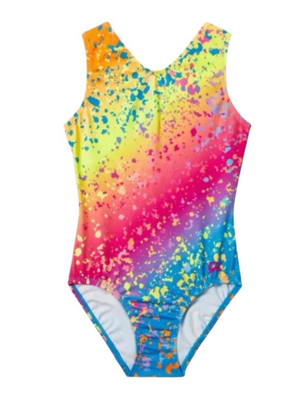 GK Elite Girl’s Simone Splatter Print Tank Leotard - Multi Color CL